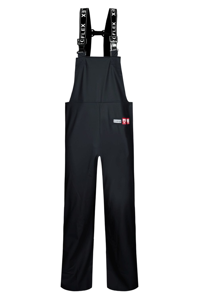 FR-LR46 Flammhemmende Regenlatzhose in PU-Qualität (03 marine, XS)