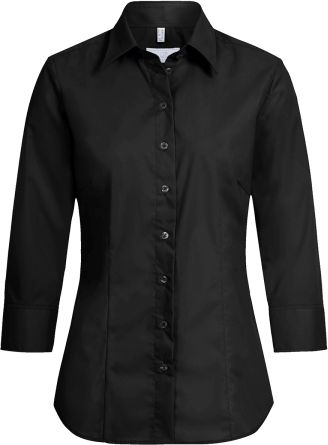 6517.1120 Damen-Bluse 3/4 RF Basic (010 schwarz, 32)