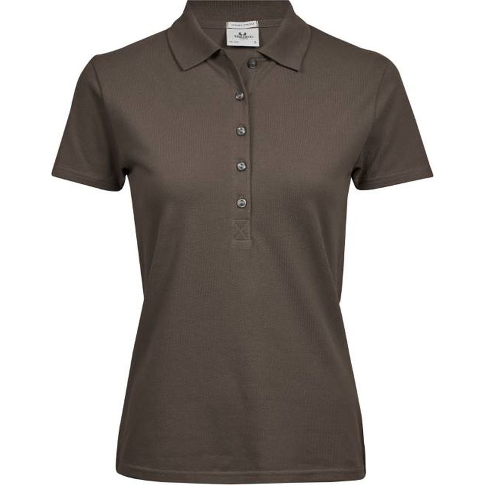 TEE JAYS TJ 145  Damen Stretch Piqué Polo | 18.0145 (513.54) (chocolate, L)