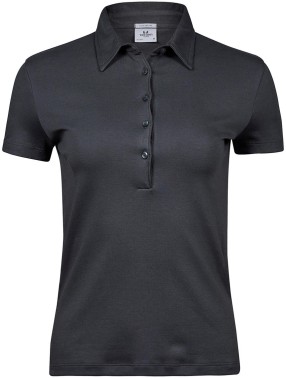 585.54 Damen-Polo-Shirt (dunkelgrau, L)