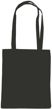 620.38 Cotton-Shopper Shoulder Bag, schwarz