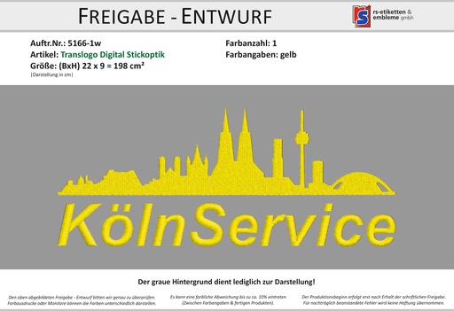 [RS-5166-1w] KGAB Rückenlogo | gelb