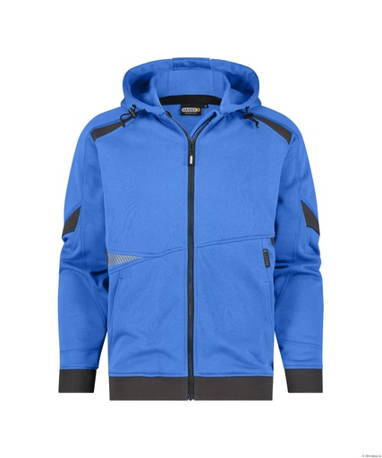 300549 Lunax | Kapuzensweatshirt mit langem Reißverschluss