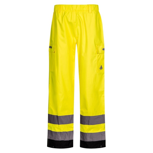 FOX6052 Atmungsaktive HI-VIS Regenhose in einem leichteren Stoff mit hoher Strapazierfähigkeit