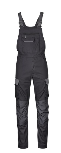 3038 4PROTECT® Workwear Latzhose, schwarz/grau