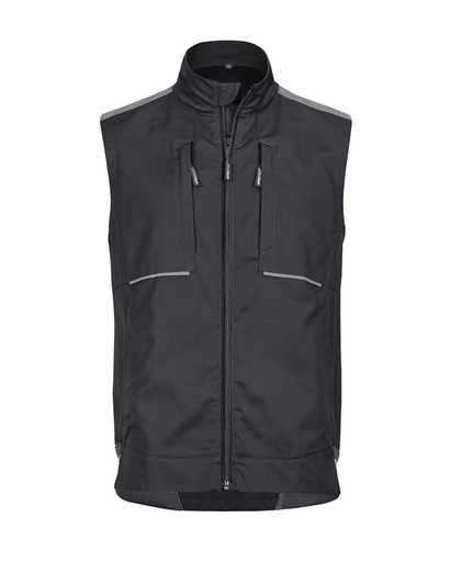 3028 4PROTECT® Workwear Weste, schwarz/grau