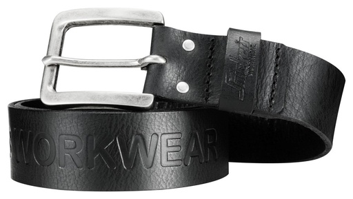 9034 Workwear Leder Gürtel | 0400 black