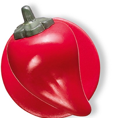 5900.9000-641 Paprika rot Kugelknöpfe 12er Pack