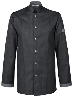 55721.6910-011 anthrazit Kochjacke im Bikerstyle RF